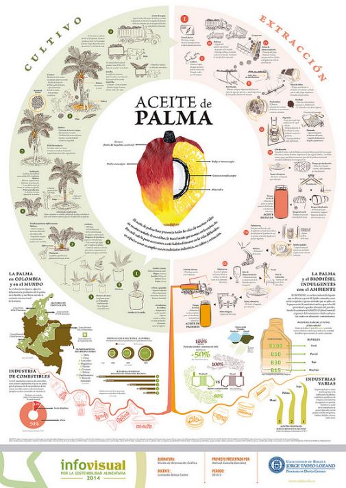 un gráfico sobre el aceite de palma