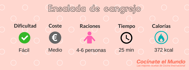 ensalada de cangrejo