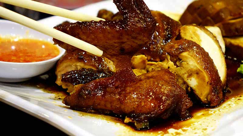 alitas de pollo en salsa