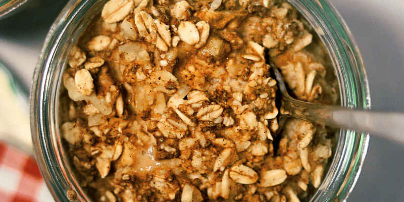 Vaso con avena