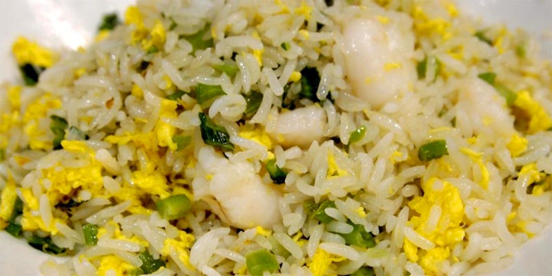 Arroz con verduras y tortilla