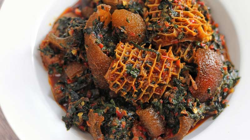 sopa de verduras nigeriana efo riro